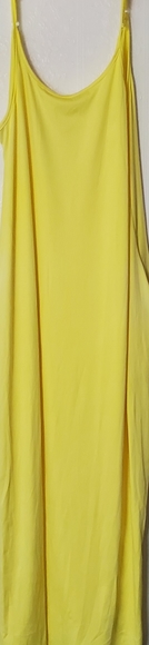 Women's stretchy sunflower yellow maxi dress 2xl - Picture 9 of 12
